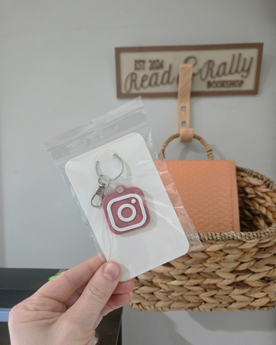 Square NFC Social Media Keychain