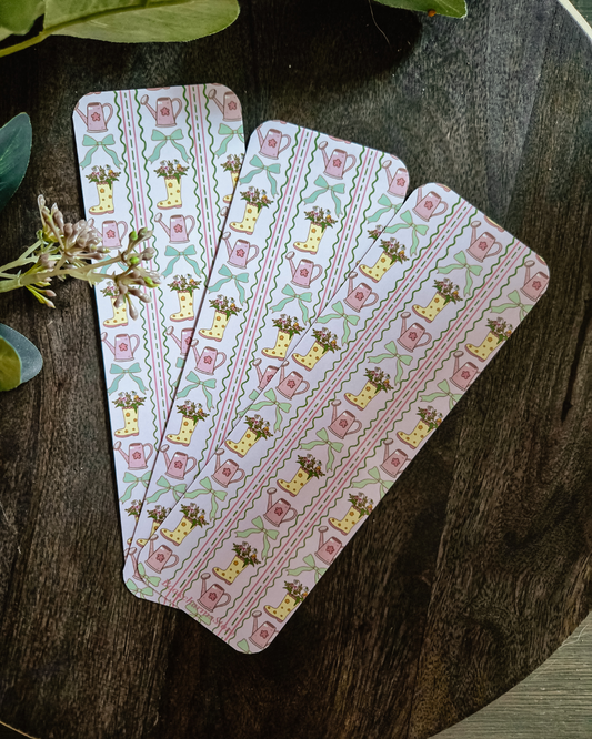 Pink Garden Bookmark