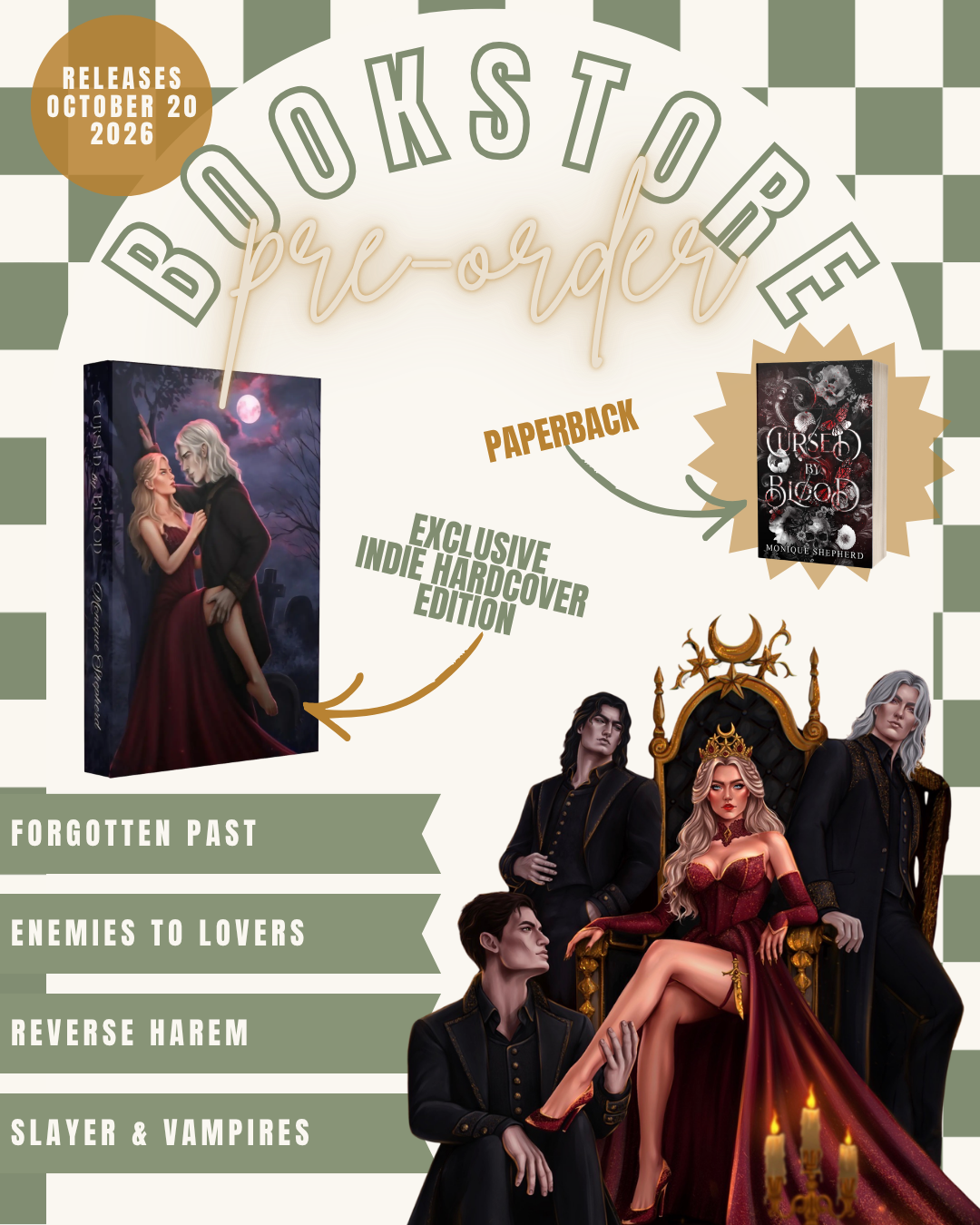 Cursed By Blood By Monique Shepherd (Indie Exclusive Hardcover)