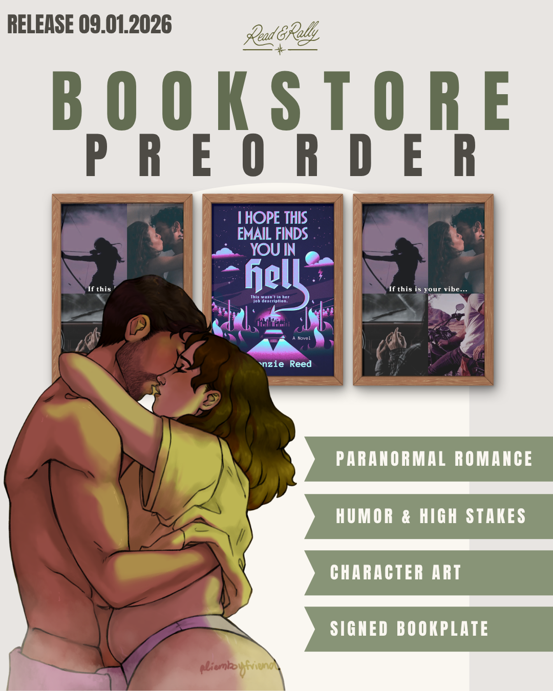 I Hope This Email Finds You in Hell by Mackenzie Reed SIGNED BOOKPLATE