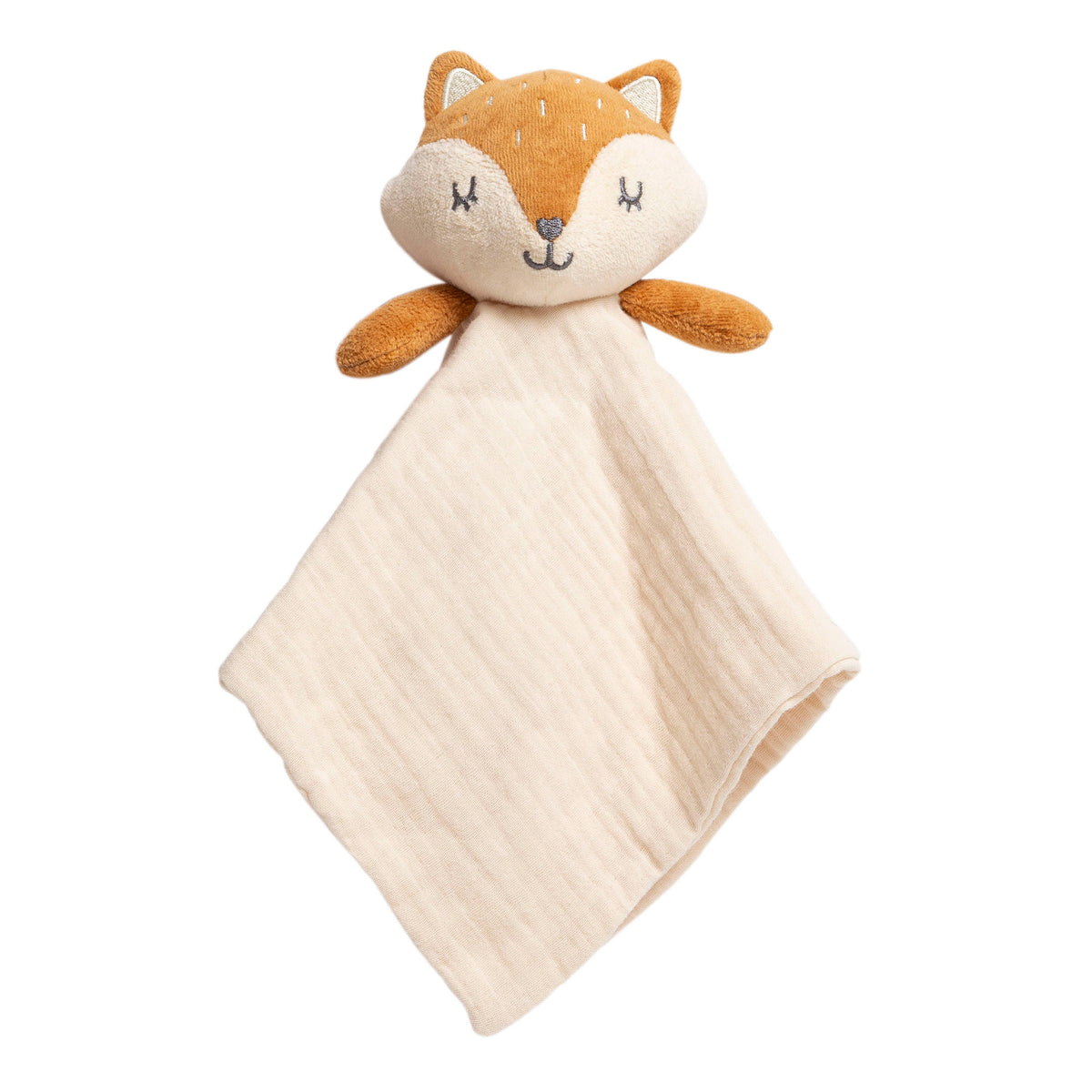 Baby Lovey Snuggle Blanket, Fox, Organic Cotton Muslin