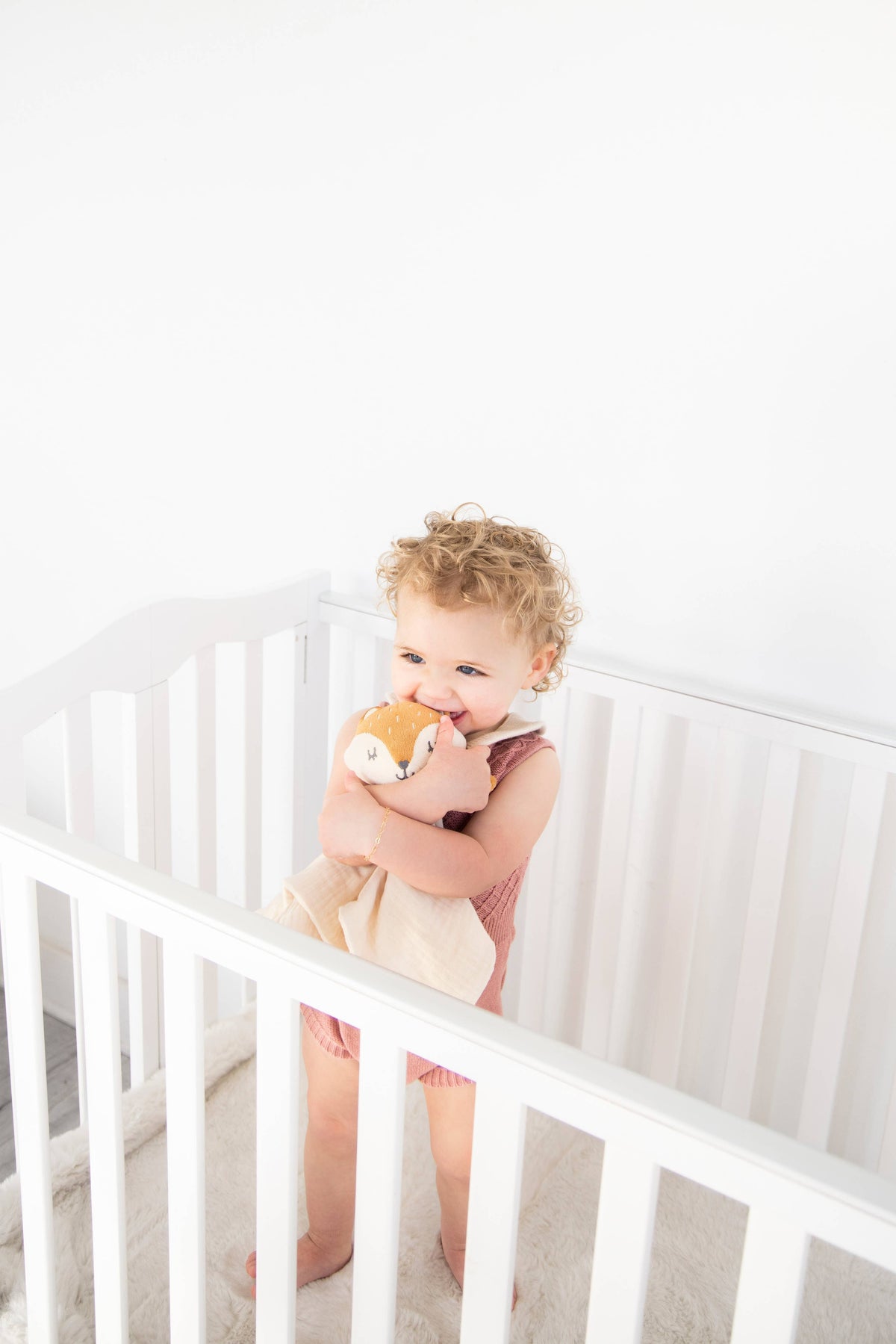 Baby Lovey Snuggle Blanket, Fox, Organic Cotton Muslin