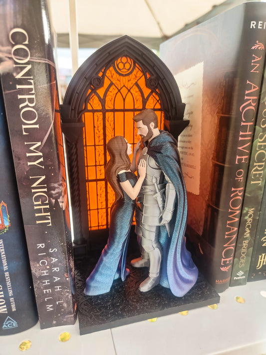 Royal Lovers Stained Glass Booknook
