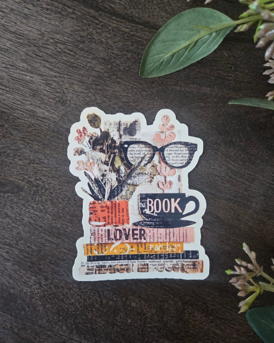 Book Lover Vintage Sticker