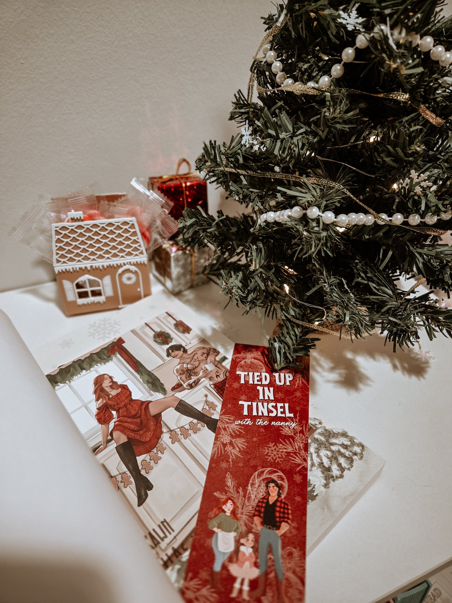 Tied Up In Tinsel by M. Hartley SIGNED W/ SWAG